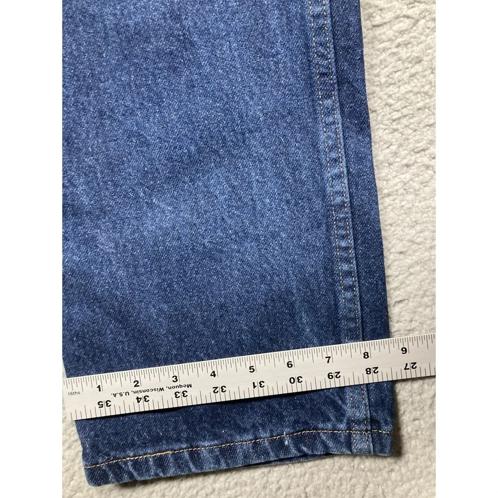 Rustler Jeans Mens 40x32 Blue Dark Wash Straight Leg Western Rodeo‎ Cowboy Denim